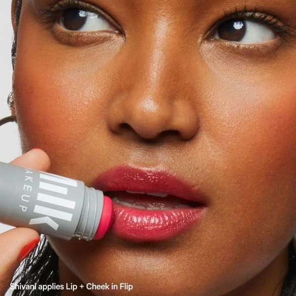 🌷2/$30 Milk Makeup FLIP (True red) Lip + Cheek Cream Color New Full Size - Picture 5 of 13